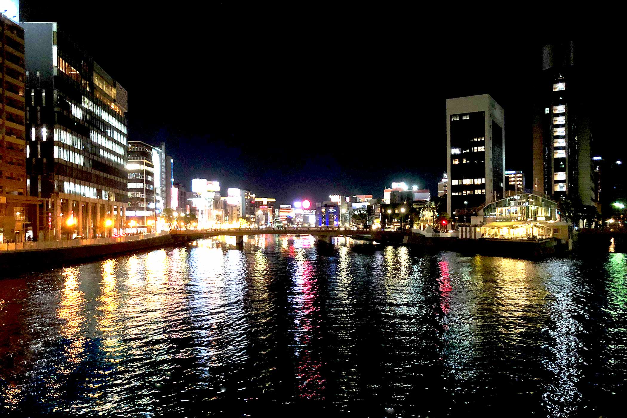 福岡市博多区中洲の夜景